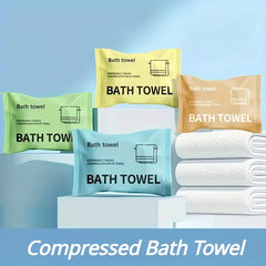 1pc Compressed Bath Towel Portable Absorbent Bath Towel for Travel