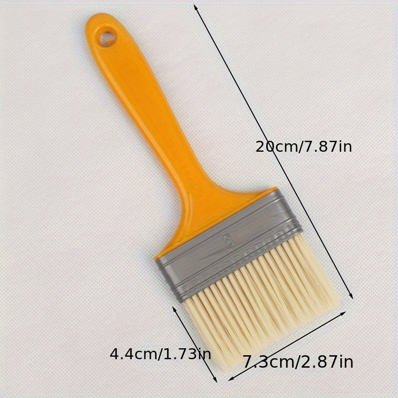 5pcs 7.62Cm Plastic Handle Paint Brush Bristle Paint Brush Synthetic Bristle Pai