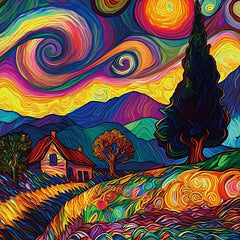 5D Diamond Painting Colorful Anime Dream Starry Sky Home Decor DIY Full Diamonds
