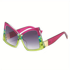 Y2K Irregular Frame Sunglasses For Women Men Casual Gradient Lens