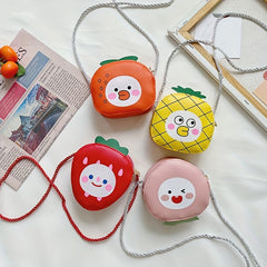 Kids Fruit Crossbody Bag Mini Coin Purse for Girls