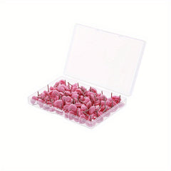 100pcs Heart Shape Push Pins Pink