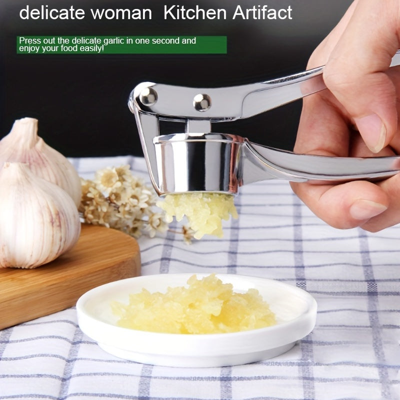 Stainless Steel Garlic Press for Easy Cooking