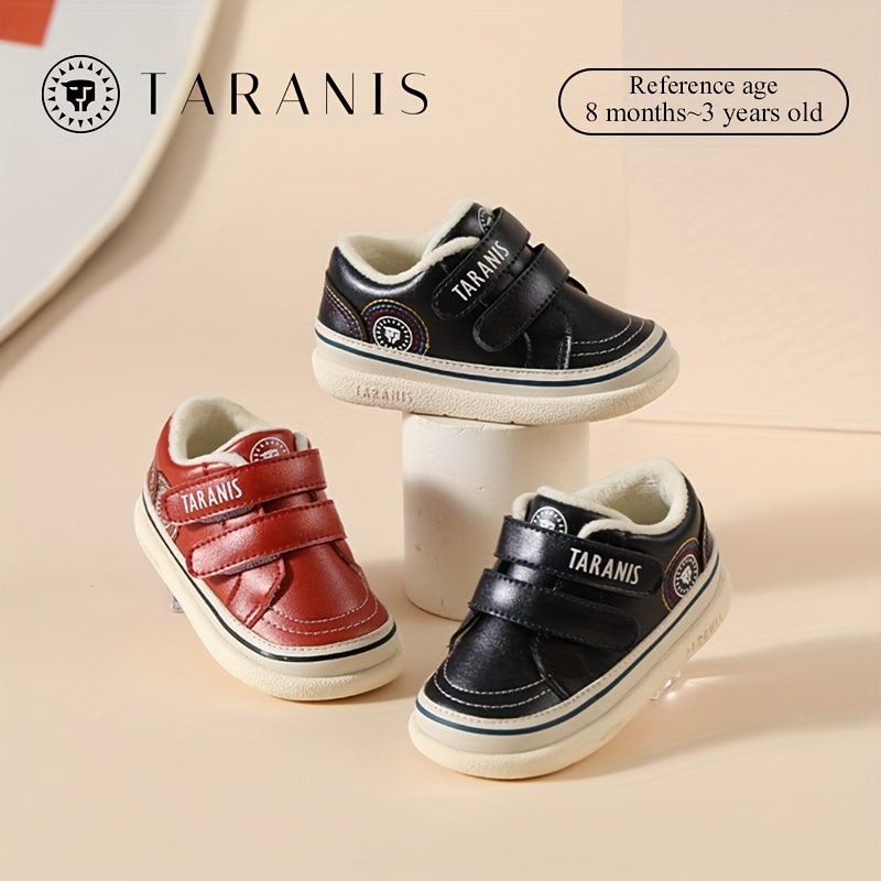 Baby Boys Non Slip Sneakers for Indoor Outdoor Walking, Winter Comfort