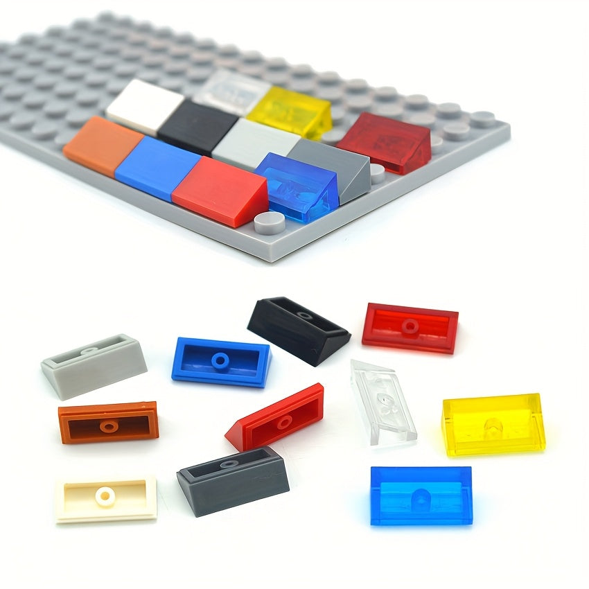 140pcs 1x2 Slanted Brick Building Block Accessories