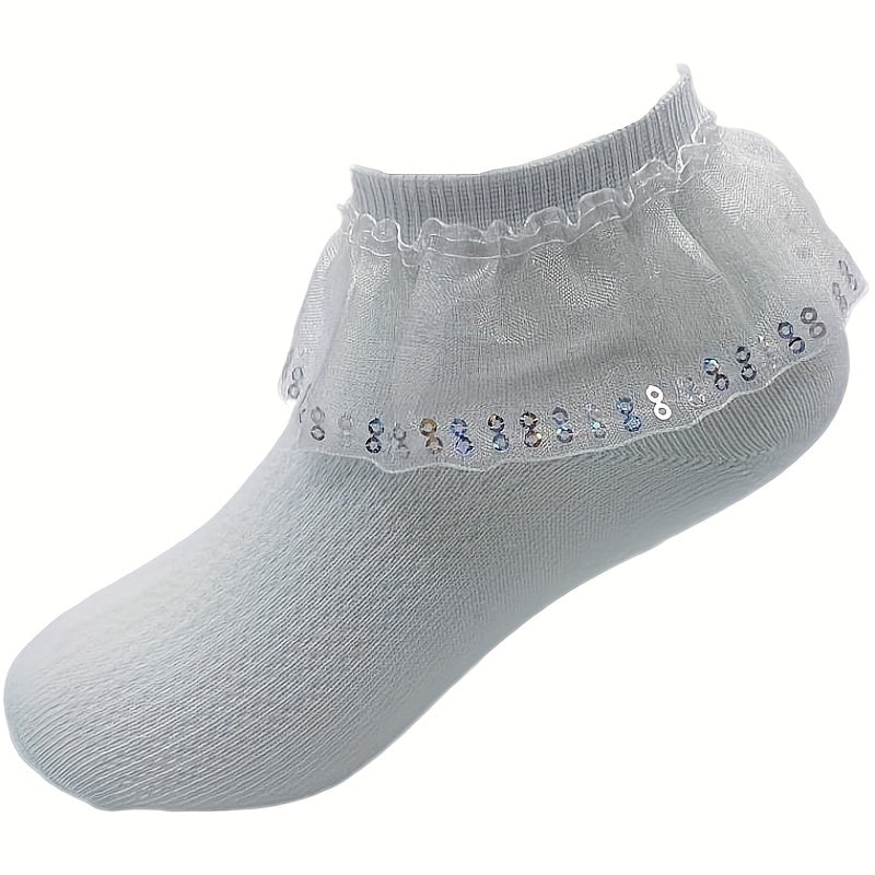Girls Kids Lace Princess Ankle Socks Spring Summer