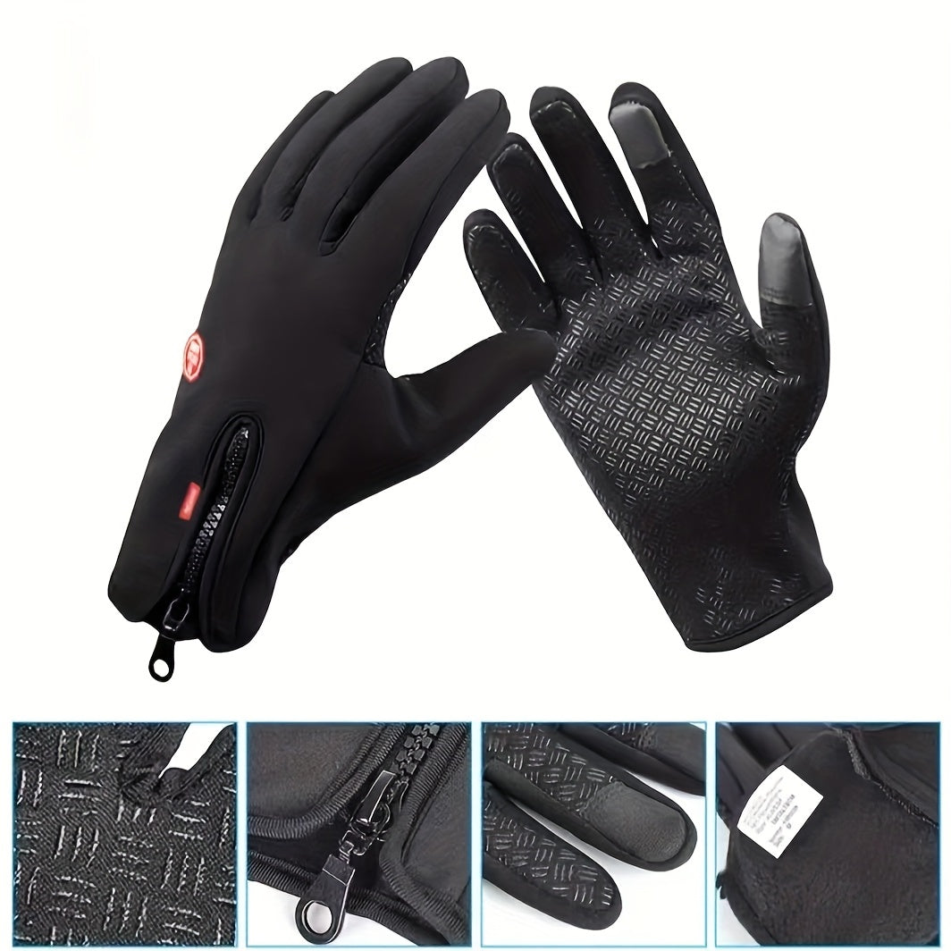 Waterproof Touch Screen Gloves Men Women Full Finger Warm Gloves