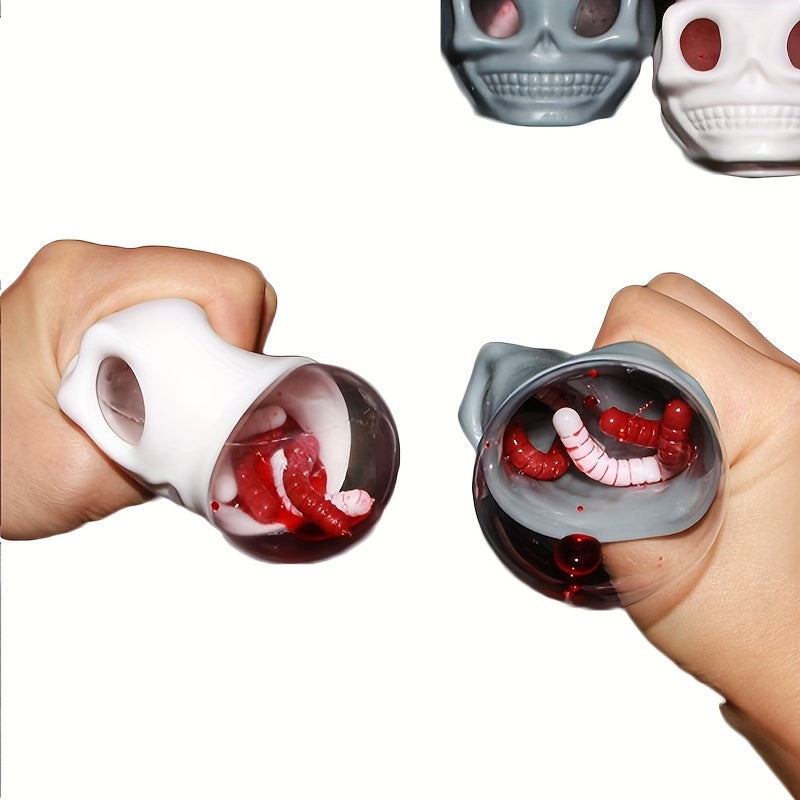 Skull Head Small Ghosts Squeezing Music Horror Funny Creativity