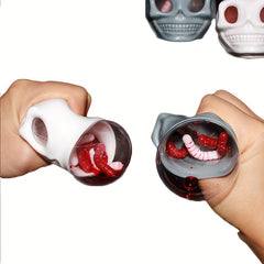 Skull Head Small Ghosts Squeezing Music Horror Funny Creativity