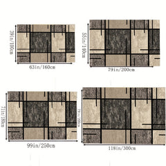 Fluffy Faux Wool Area Rug Non-slip Large Carpet Living Room Bedroom