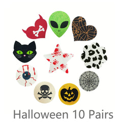 10 Pairs Women's Breast Pasties Halloween Nipple Pasties