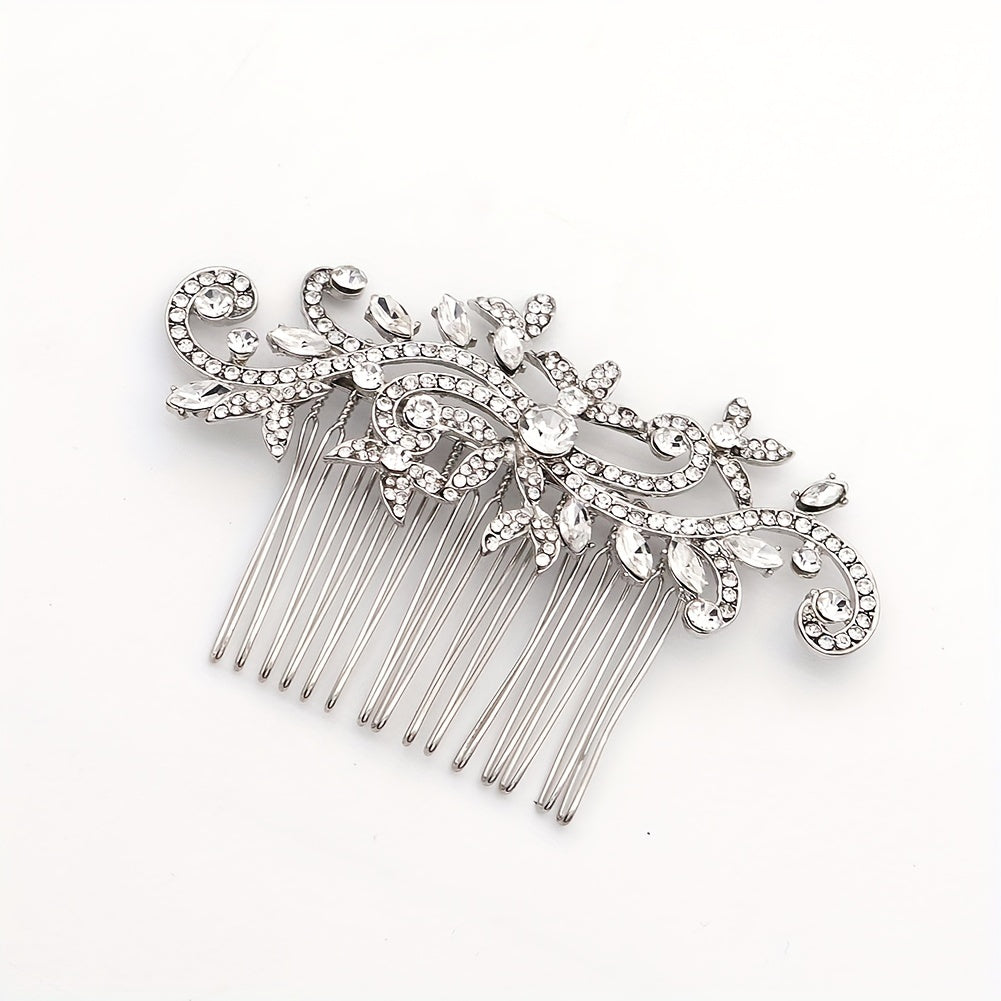 Rhinestone Hair Comb Head Jewelry Hair Accessories for Prom