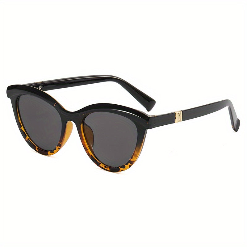 Vintage Cat Eye Sunglasses Big Frame Leopard Sunshade Eyeglasses