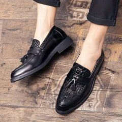Men's Slip On Formal Dress Shoes Low Top Classic