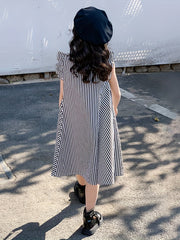 Stylish Striped One Piece Dress for Girls - Perfect for Parties & Summer Fun