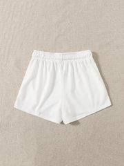 Hearts Print Elastic Drawstring Y2K Shorts Women's Clothing