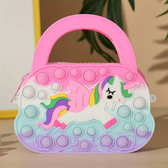 Pony Handbag Silicone Coin Purse Bubble Toy Girls