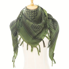 Unisex Windproof Green Tactical Scarf for Military Fan
