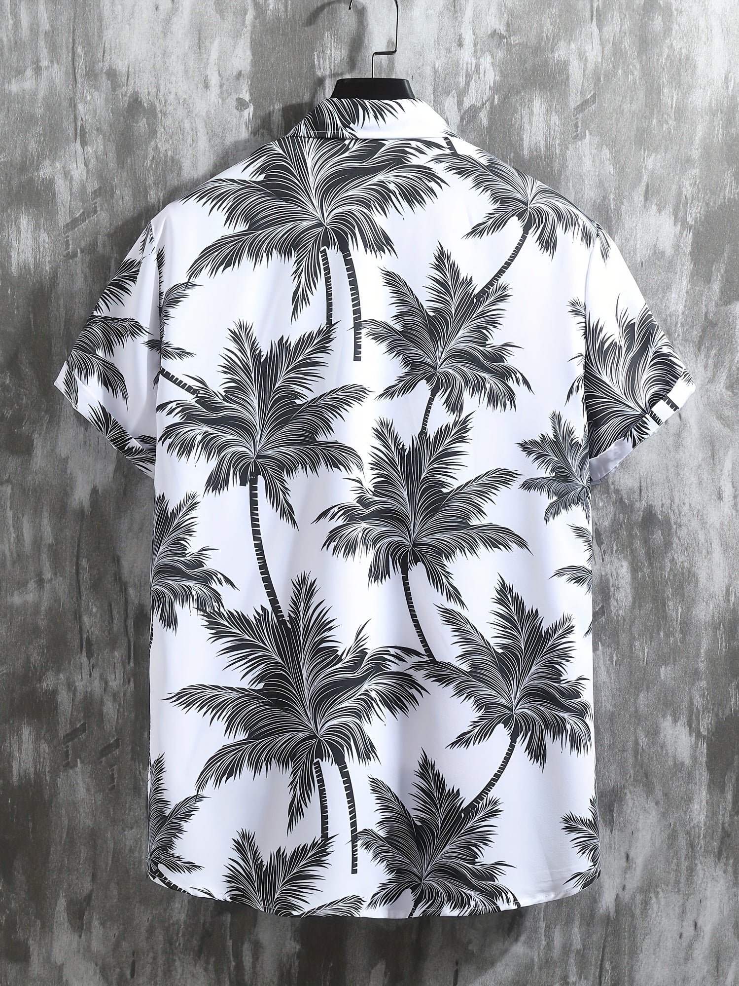 Coconut Palm Print Men's 2Pcs Casual Summer Outfit