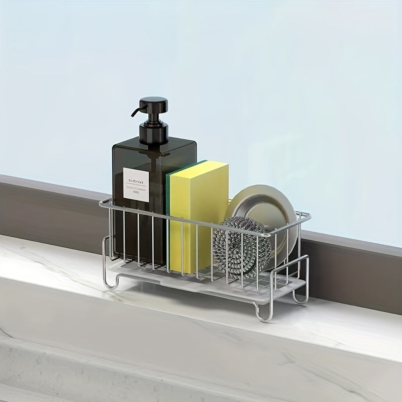 Kitchen Sink Cabinet Storage Rack for Sponge Soap Towel Hand Sanitizer