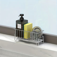 Kitchen Sink Cabinet Storage Rack for Sponge Soap Towel Hand Sanitizer