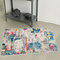 Modern Abstract Runner Rug Soft Non Slip Machine Washable Stair Carpet