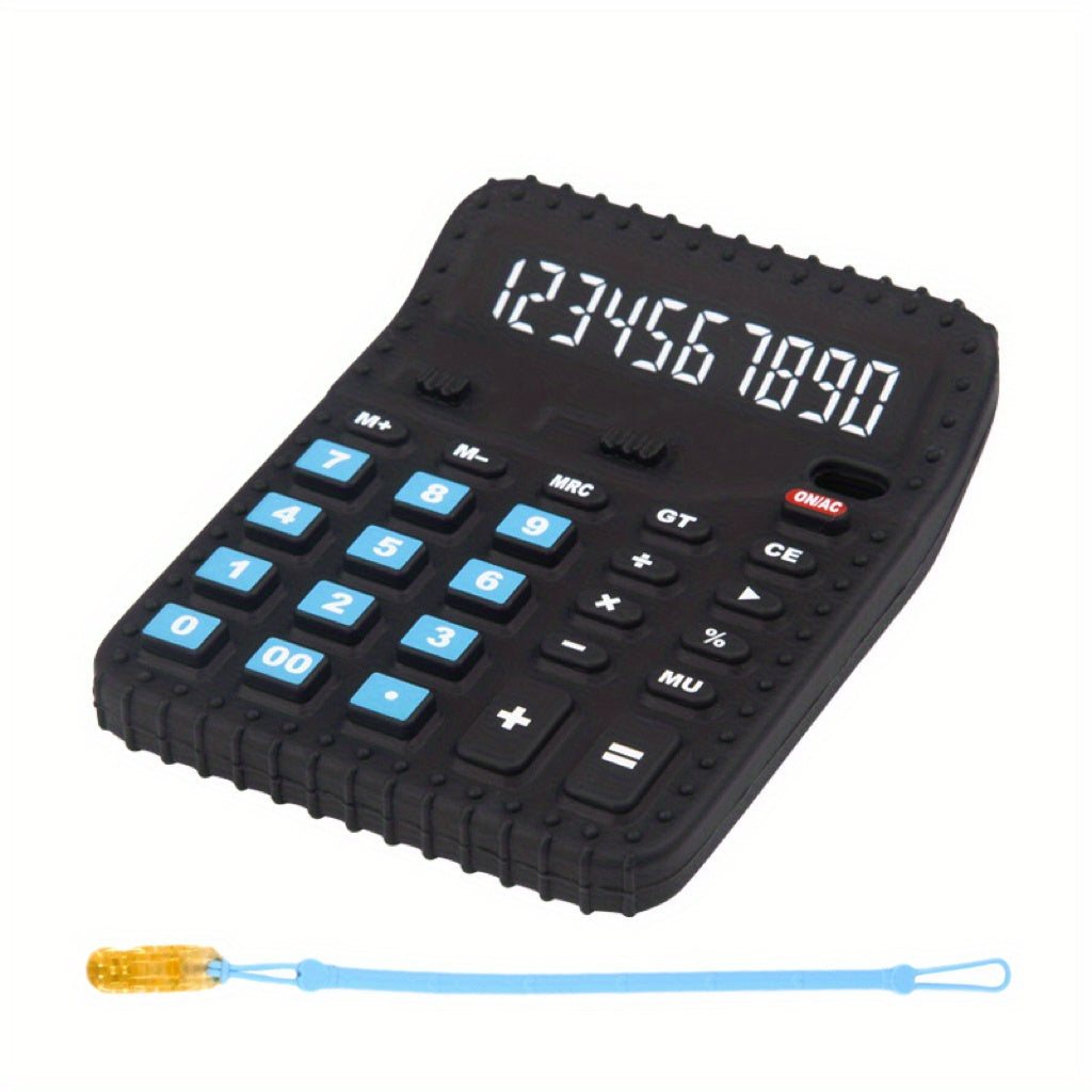 Baby Silicone Calculator Teething Toy with Anti-drop Chain