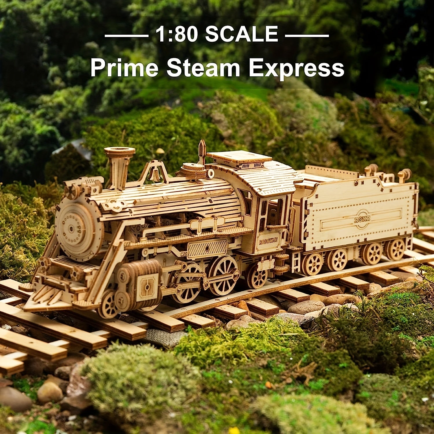 3D Wooden Mechanical Car Kit Self Build Educational Model with Carriage