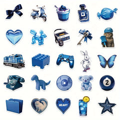 50pcs Dark Series Graffiti Stickers for DIY Decoration, Waterproof Sticker Pack