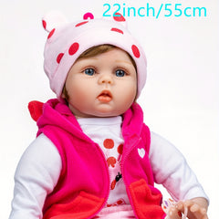22inch Reborn Baby Doll With Clothes Playmate Kid Toy