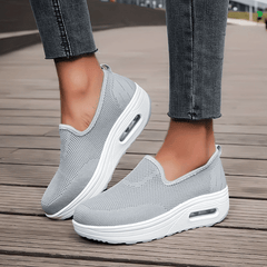 Women's Slip On Mesh Sneakers Air Cushion Shoes Non slip Platform