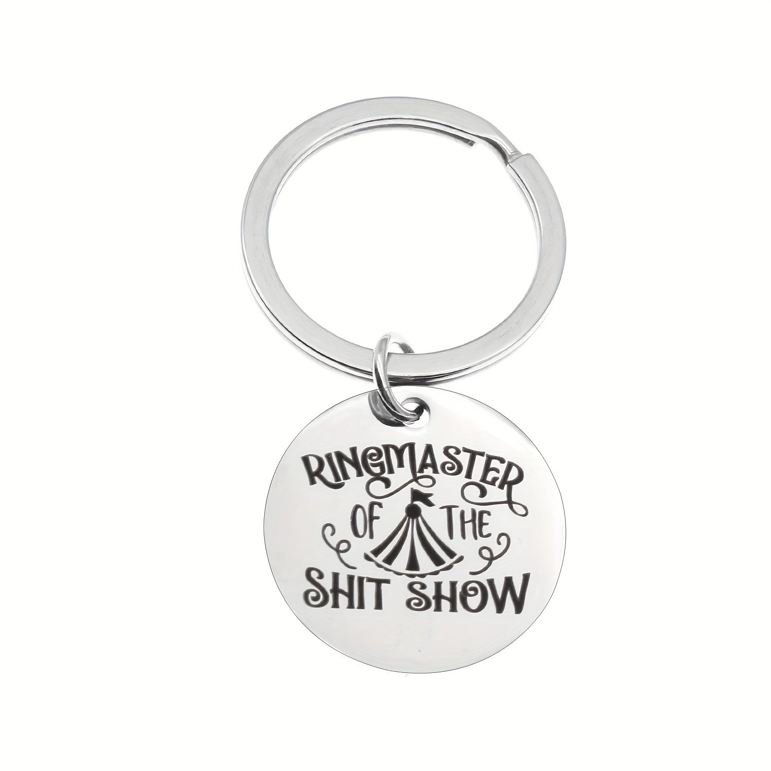 Letter Printed Keychain Backpack Purse Decoration Pendant