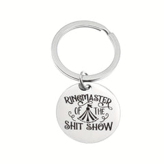 Letter Printed Keychain Backpack Purse Decoration Pendant