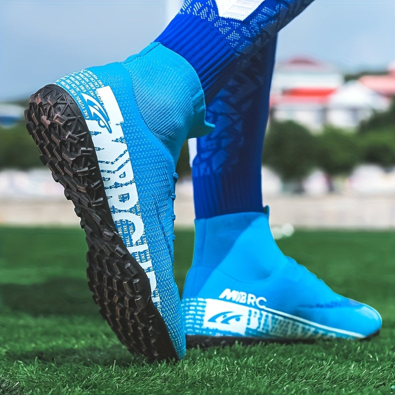 High Top Turf Football Boots Anti-Skid Outdoor Soccer Cleats
