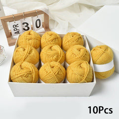 10pcs 4 Strand Soft Comfortable Yarn for Crocheting & Knitting 50g/pc