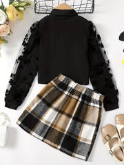 Girl Skirt Sets Casual Winter Fall Dresses Clothes Outfit For Girls