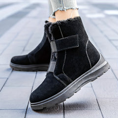 Women's Snow Boots Warm Winter Hiking Boots Non Slip Thickened Medium Calf
