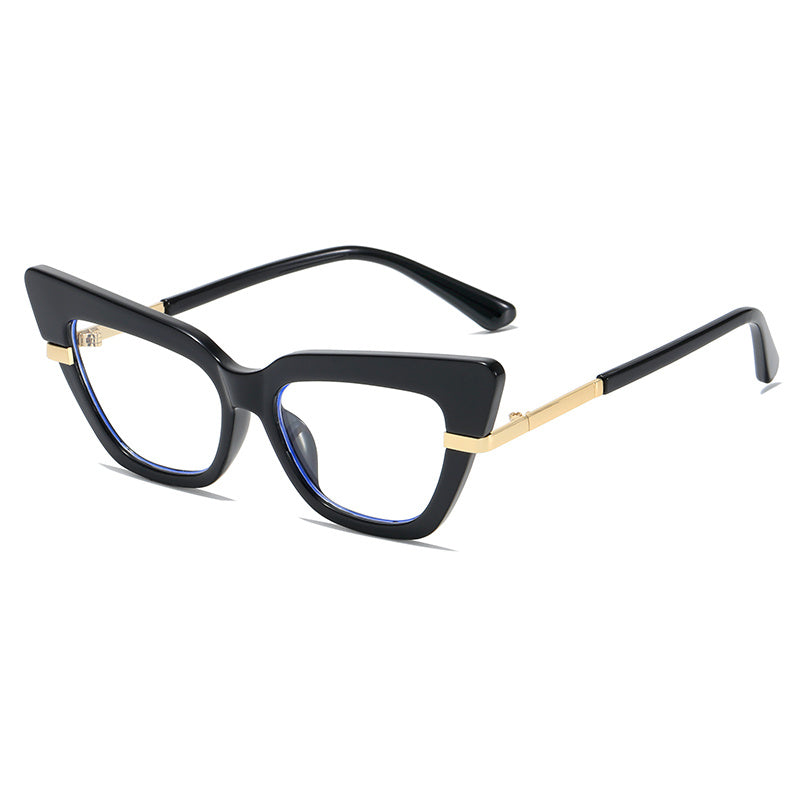Cat Eye Light Blocking Glasses For Women - Anti Eyestrain Clear Glasses