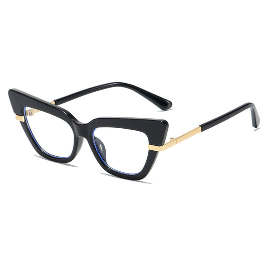 Cat Eye Light Blocking Glasses For Women - Anti Eyestrain Clear Glasses