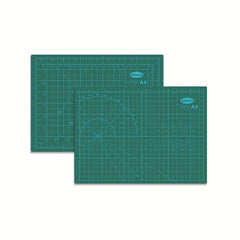 A4 Green Self Repair PVC Cutting Mat Double Sided Grid Rotating Cutting Board