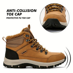 Women's Lace up Fleece Lining Winter Work Boots