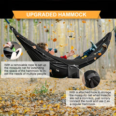 Portable Double Hammock Holds Up To 244.94KG