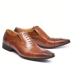 Men's Square Toe Oxford Shoes Non Slip Dress Shoes