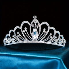 Silvery Crown Crystal Rhinestone Wedding Accessories