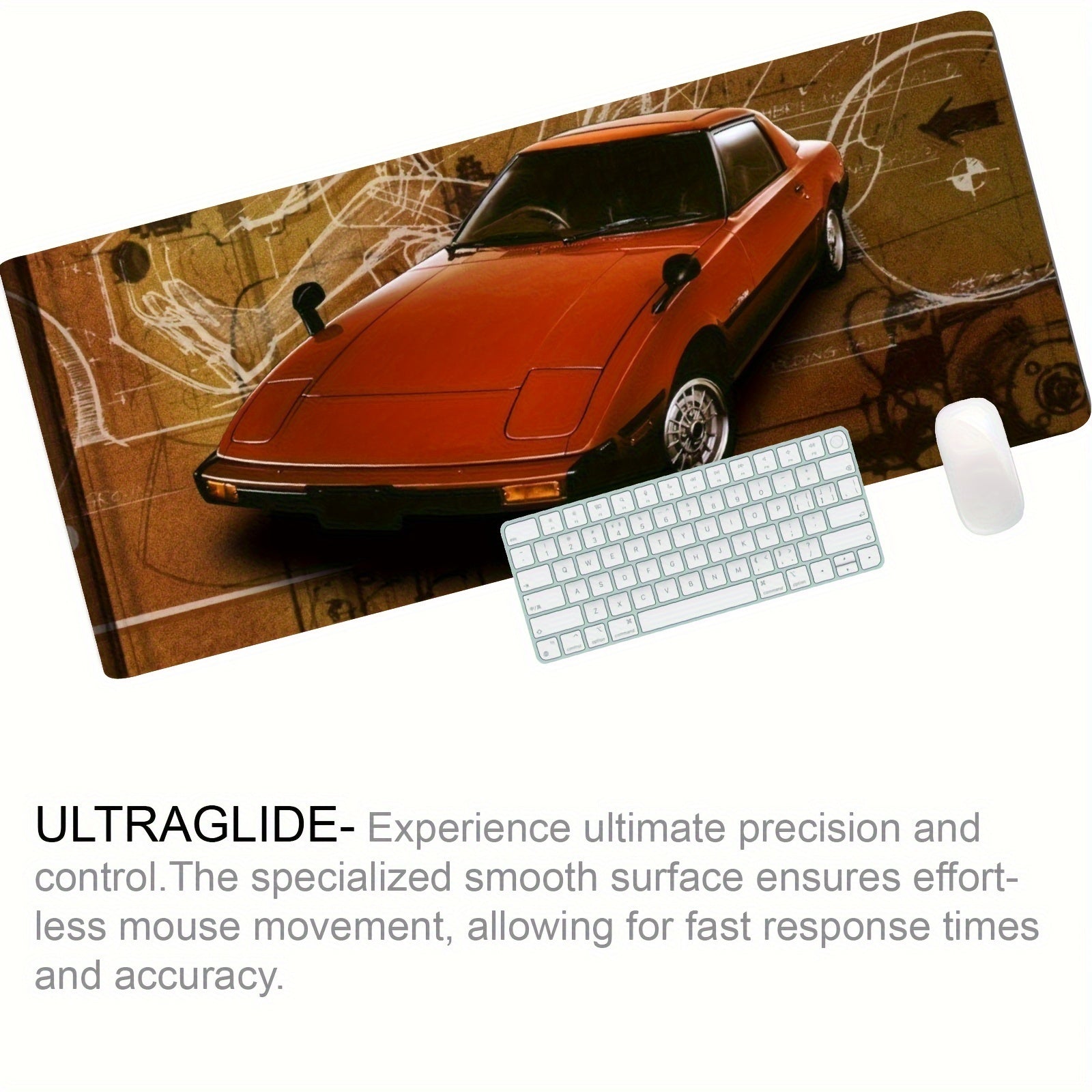 RX7 Classic Car Pattern Gaming Mousepad