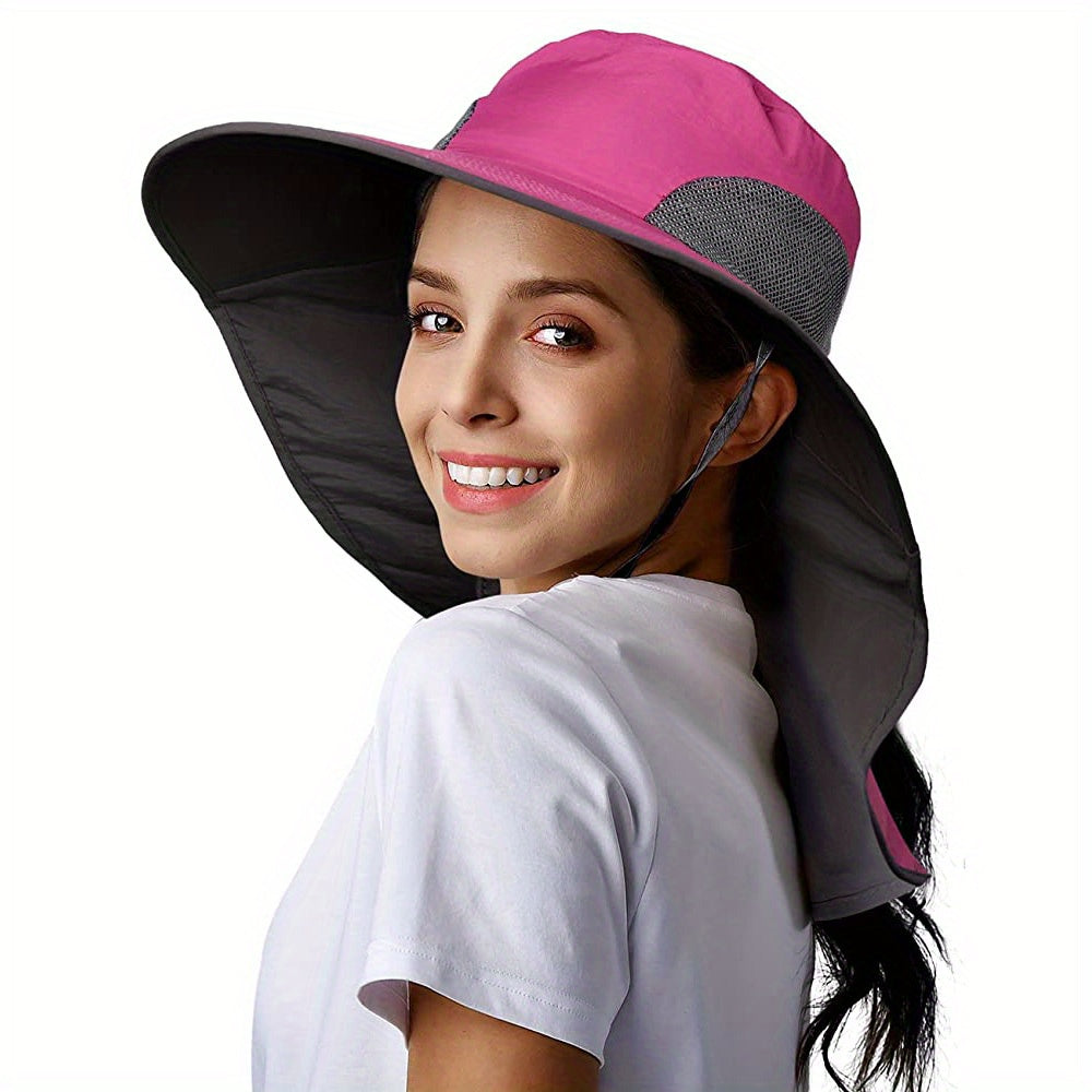 Wide Brim Sun Hat UV Protection Waterproof Boonie Hat