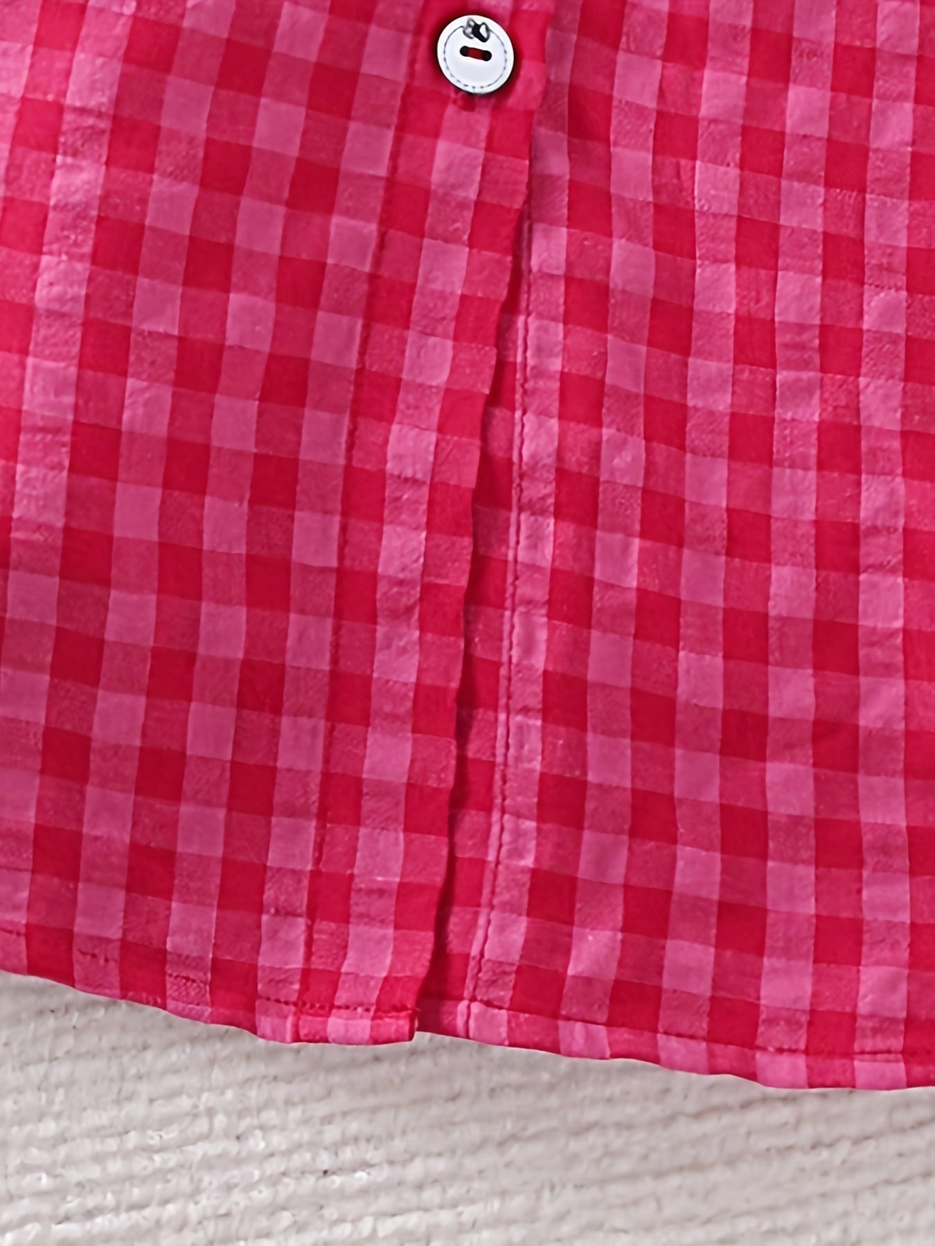 Vibrant Plaid Collar Casual Tunic Shirt Dress