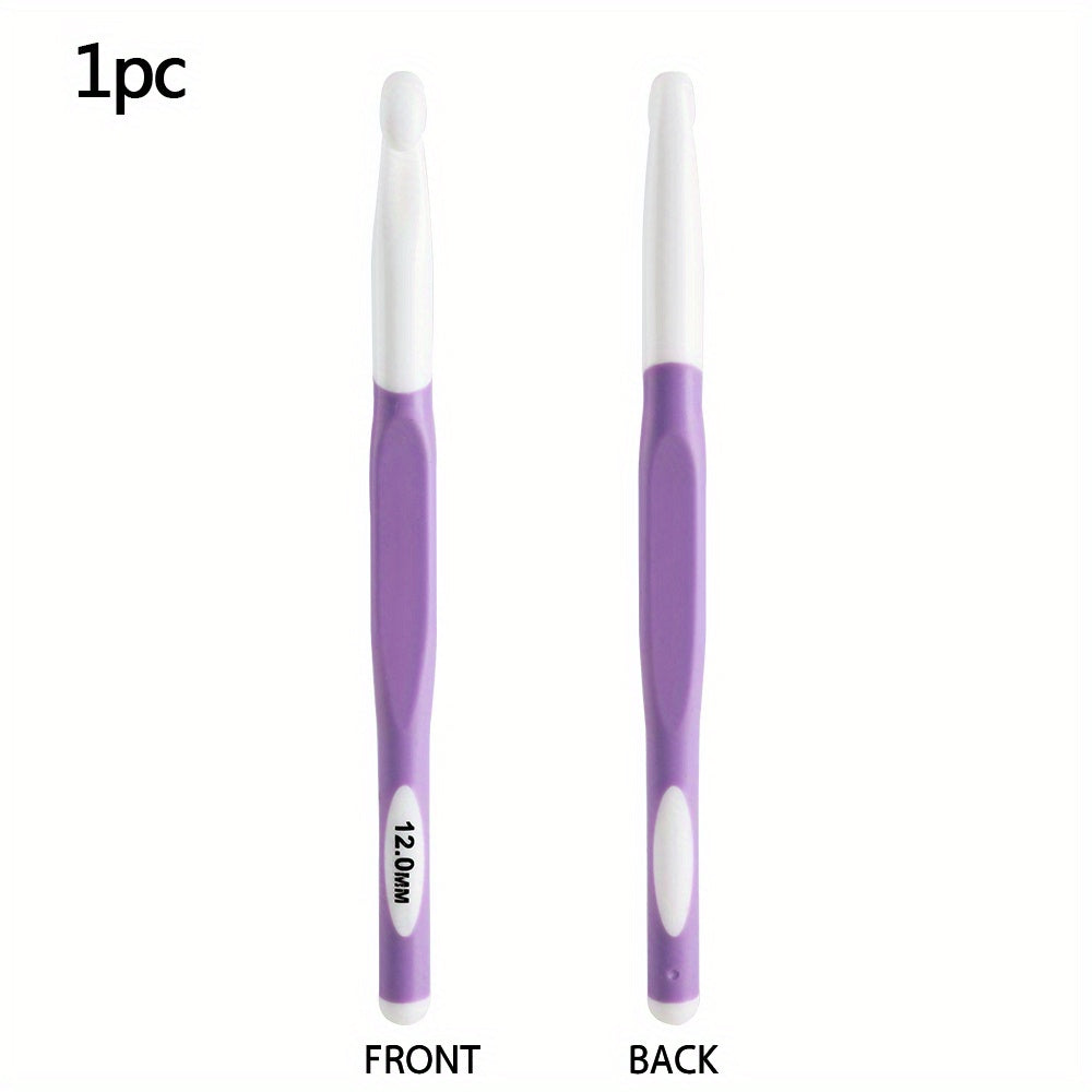 1pc Ergonomic Handle Crochet Hooks 8-15mm