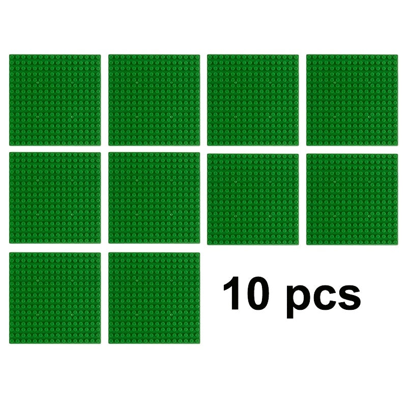10pcs 5x5 Base Plates for Building Blocks, Compatible with All Brands