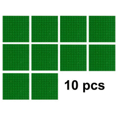 10pcs 5x5 Base Plates for Building Blocks, Compatible with All Brands